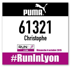 DOSSARD RUNINLYON 2015